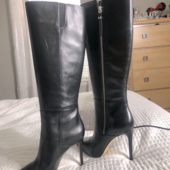 Michael Kors Dawson Leather Boots - Picture 1 of 2